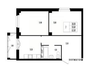 Студия квартира, вторичка, 63м2, 14/17 этаж