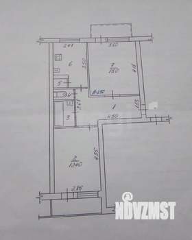 2-к квартира, вторичка, 47м2, 3/5 этаж