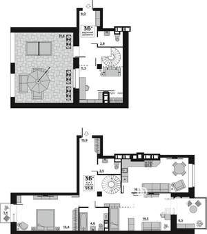 3-к квартира, вторичка, 94м2, 6/7 этаж