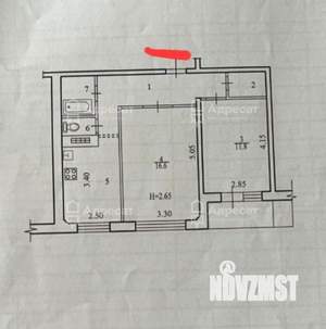 2-к квартира, вторичка, 51м2, 4/9 этаж