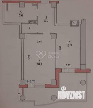1-к квартира, вторичка, 50м2, 11/25 этаж