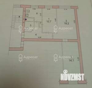 3-к квартира, вторичка, 60м2, 2/2 этаж