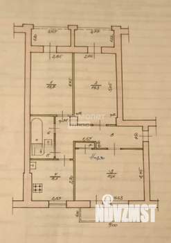 3-к квартира, вторичка, 64м2, 4/4 этаж