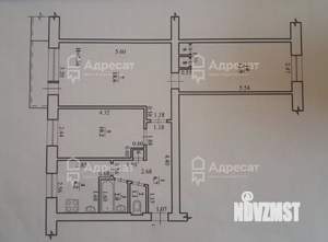 3-к квартира, вторичка, 59м2, 5/5 этаж