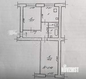 2-к квартира, вторичка, 48м2, 1/4 этаж