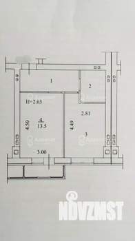 1-к квартира, вторичка, 35м2, 3/5 этаж