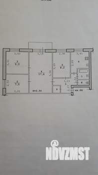 4-к квартира, вторичка, 58м2, 5/5 этаж