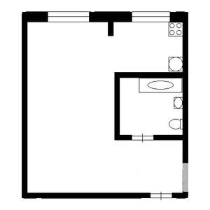1-к квартира, вторичка, 24м2, 10/10 этаж