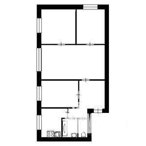 2-к квартира, вторичка, 41м2, 1/5 этаж