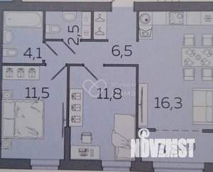 2-к квартира, вторичка, 55м2, 11/24 этаж