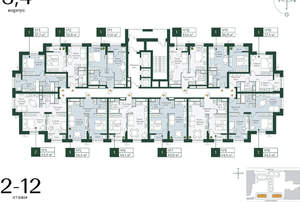 2-к квартира, вторичка, 55м2, 7/24 этаж