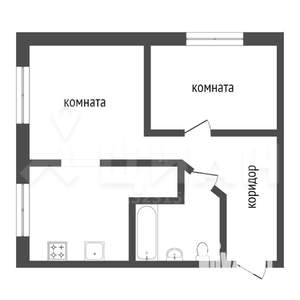 2-к квартира, вторичка, 44м2, 4/5 этаж