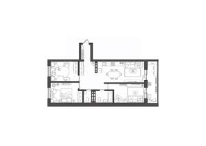 3-к квартира, строящийся дом, 80м2, 4/8 этаж