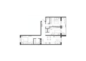 3-к квартира, строящийся дом, 73м2, 2/10 этаж