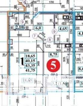 1-к квартира, вторичка, 42м2, 3/16 этаж