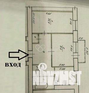 2-к квартира, вторичка, 35м2, 4/4 этаж