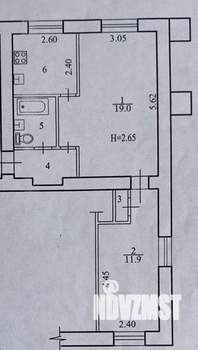 2-к квартира, вторичка, 44м2, 2/5 этаж