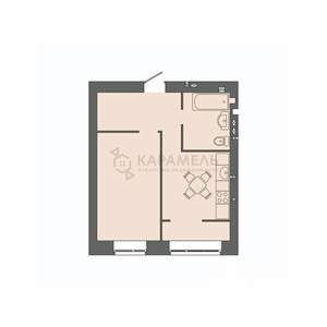 1-к квартира, вторичка, 40м2, 7/9 этаж