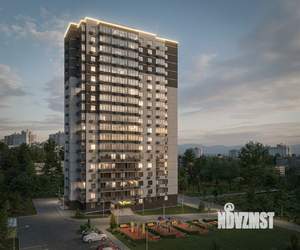 1-к квартира, строящийся дом, 37м2, 21/23 этаж