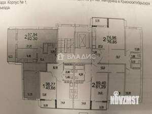 2-к квартира, вторичка, 59м2, 6/9 этаж