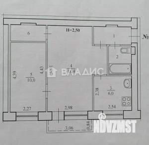 2-к квартира, вторичка, 43м2, 2/5 этаж