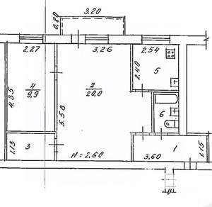 2-к квартира, вторичка, 45м2, 2/5 этаж