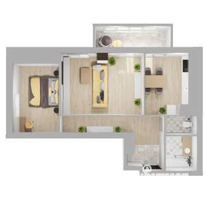 2-к квартира, вторичка, 62м2, 20/24 этаж