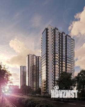 2-к квартира, строящийся дом, 50м2, 22/24 этаж