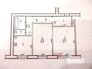 2-к квартира, вторичка, 54м2, 3/7 этаж