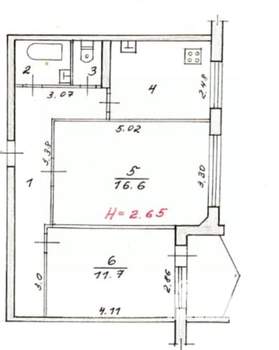 2-к квартира, вторичка, 54м2, 8/10 этаж
