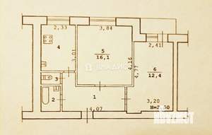 2-к квартира, вторичка, 46м2, 8/9 этаж