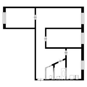 3-к квартира, вторичка, 58м2, 1/5 этаж