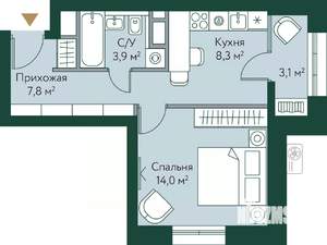 1-к квартира, вторичка, 37м2, 3/24 этаж