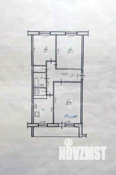3-к квартира, вторичка, 59м2, 5/5 этаж