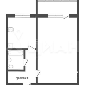 1-к квартира, вторичка, 21м2, 9/9 этаж
