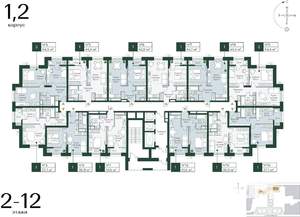 2-к квартира, вторичка, 55м2, 9/24 этаж