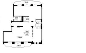 Студия квартира, сданный дом, 168м2, 7/7 этаж
