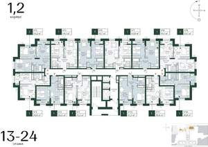 1-к квартира, вторичка, 41м2, 21/24 этаж
