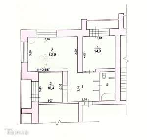 2-к квартира, вторичка, 66м2, 14/16 этаж