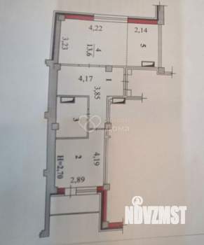 2-к квартира, вторичка, 45м2, 10/19 этаж