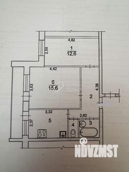 2-к квартира, вторичка, 47м2, 8/10 этаж