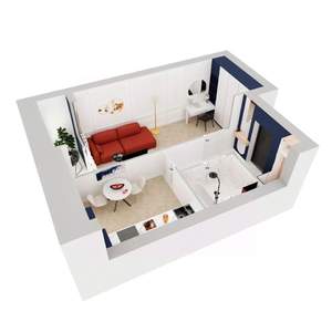 1-к квартира, вторичка, 37м2, 9/10 этаж