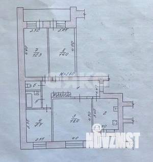 4-к квартира, вторичка, 75м2, 4/9 этаж