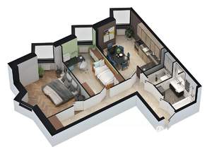 2-к квартира, вторичка, 61м2, 13/21 этаж
