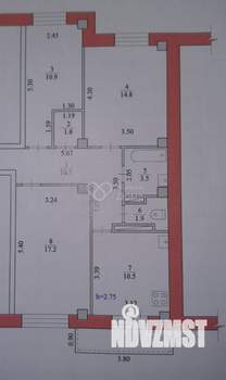 3-к квартира, вторичка, 72м2, 4/9 этаж