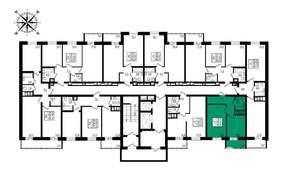 1-к квартира, вторичка, 40м2, 9/16 этаж