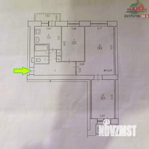 2-к квартира, вторичка, 43м2, 6/6 этаж