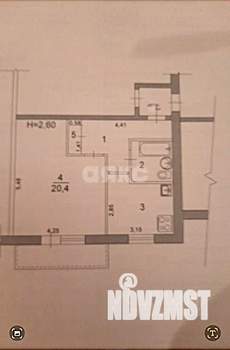 1-к квартира, вторичка, 40м2, 8/9 этаж