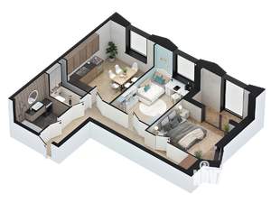 2-к квартира, вторичка, 58м2, 20/21 этаж