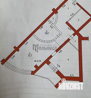2-к квартира, вторичка, 88м2, 9/14 этаж